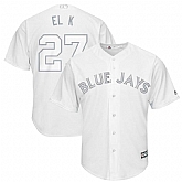 Blue Jays 27 Vladimir Guerrero Jr. El K White 2019 Players' Weekend Player Jersey Dzhi,baseball caps,new era cap wholesale,wholesale hats